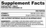 Vita C + D3 | Vitamina C 500 mg + vitamina D 1000 iu 60 comprimidos