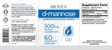D-Mannozė 500 mg / 60 spąstų