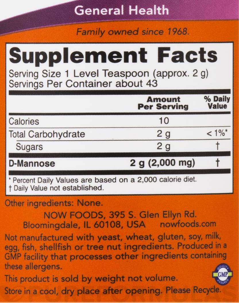 D-Mannose Powder - 85 grams