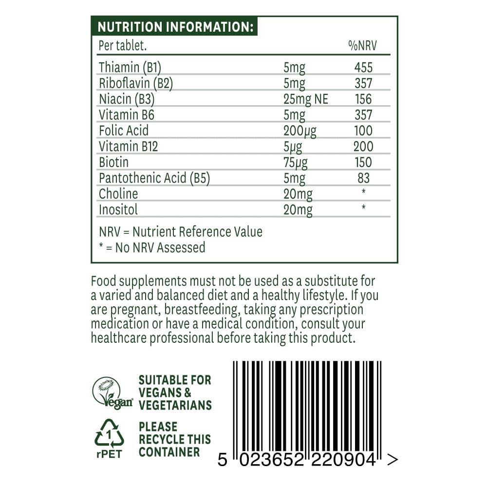 Vitamine B -complex (vitamine B -complex) 90 tabletten Naturesaid