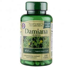 Damiana (concentrated leaf extract) 450mg 100 capsules HOLLAND & BARRETT