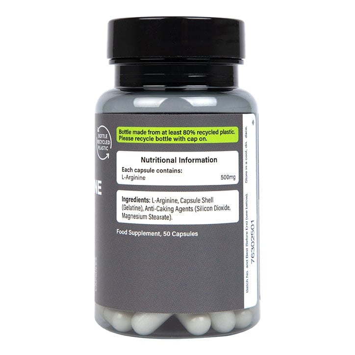 PE Nutrición | L -arginina 500 mg - 50 cápsulas