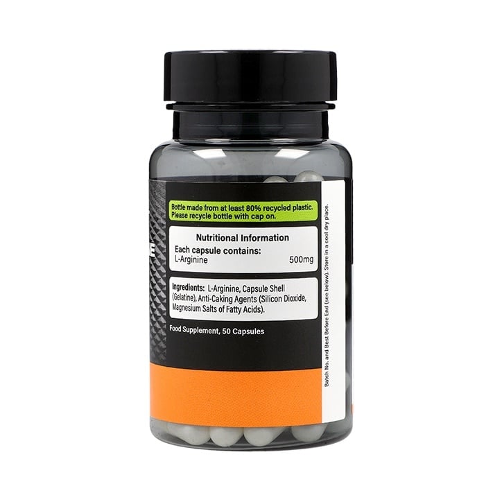 PE Nutrición | L -arginina 500 mg - 50 cápsulas