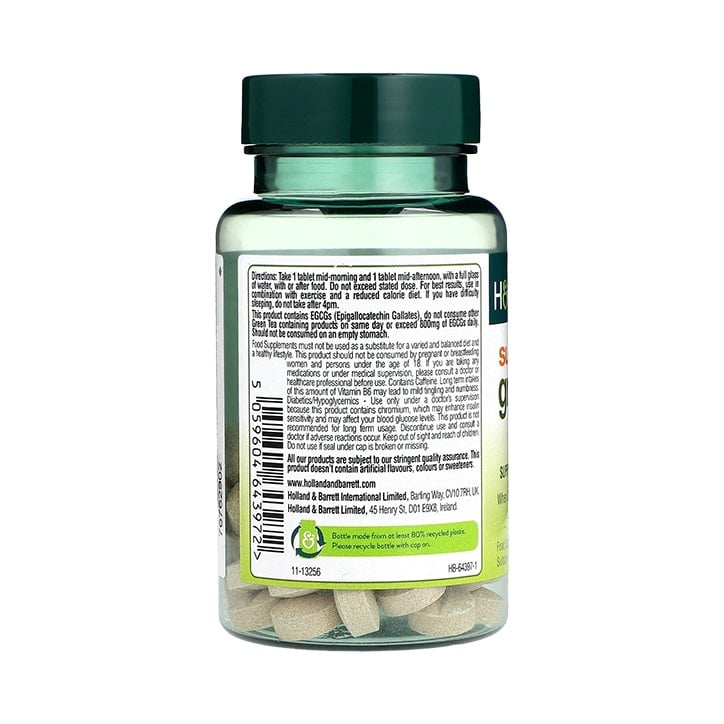 Super dietos žaliosios arbatos dieta (super žaliosios arbatos dieta) 60 „Holland & Barrett“ tabletės