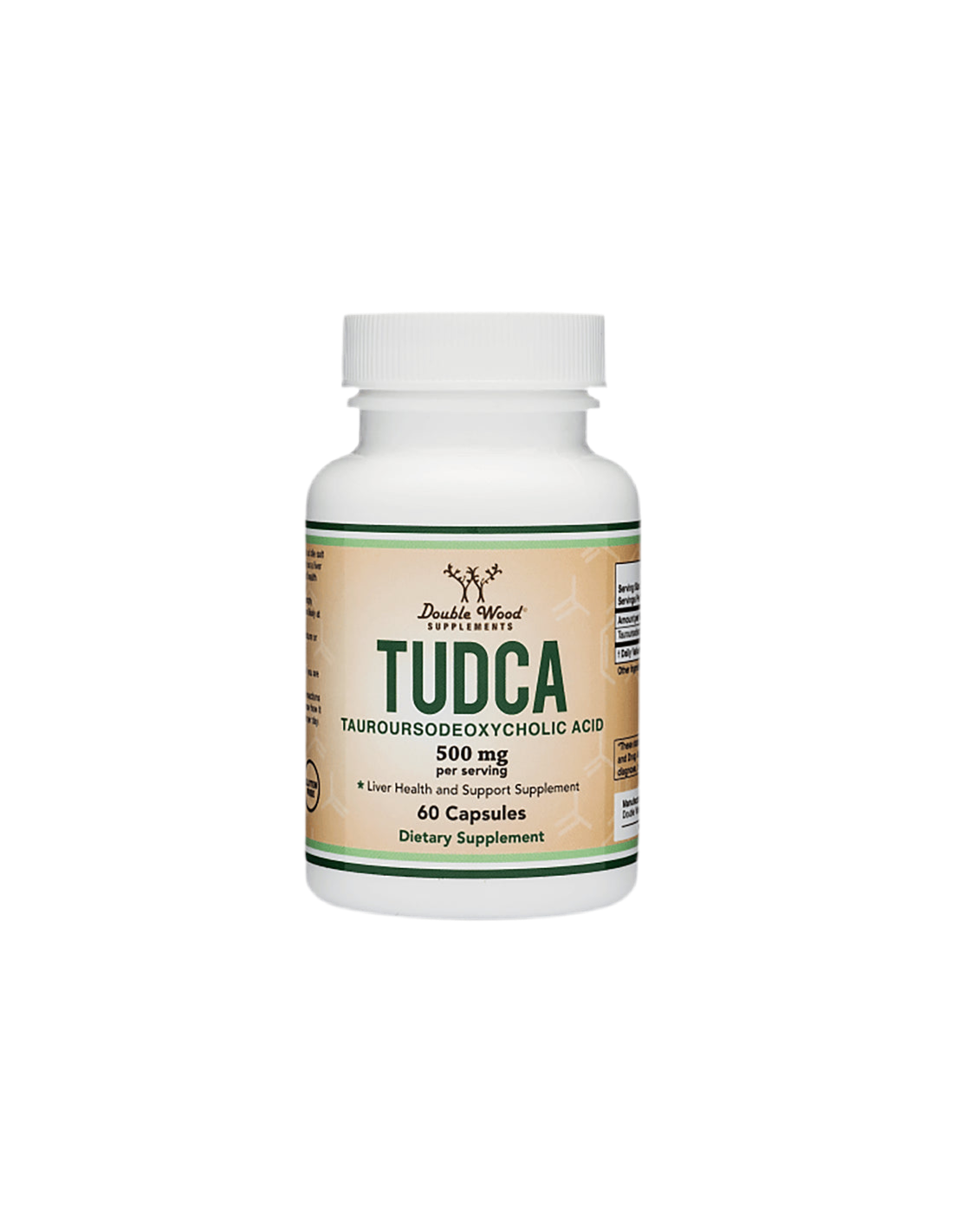 TUDCA (Tauroursodeoxycholic acid) / Тауроурсодезоксихолова киселина, 500 mg, 60 капсули Double Wood - Feel You