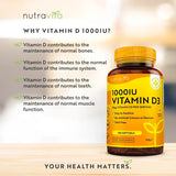 Vitamin D3 1000iu (25ug) 365 mëll Kapselen