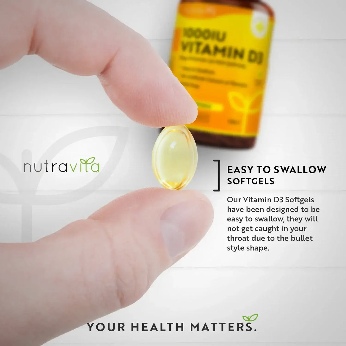 Vitamin D3 1000iu (25ug) 365 mëll Kapselen