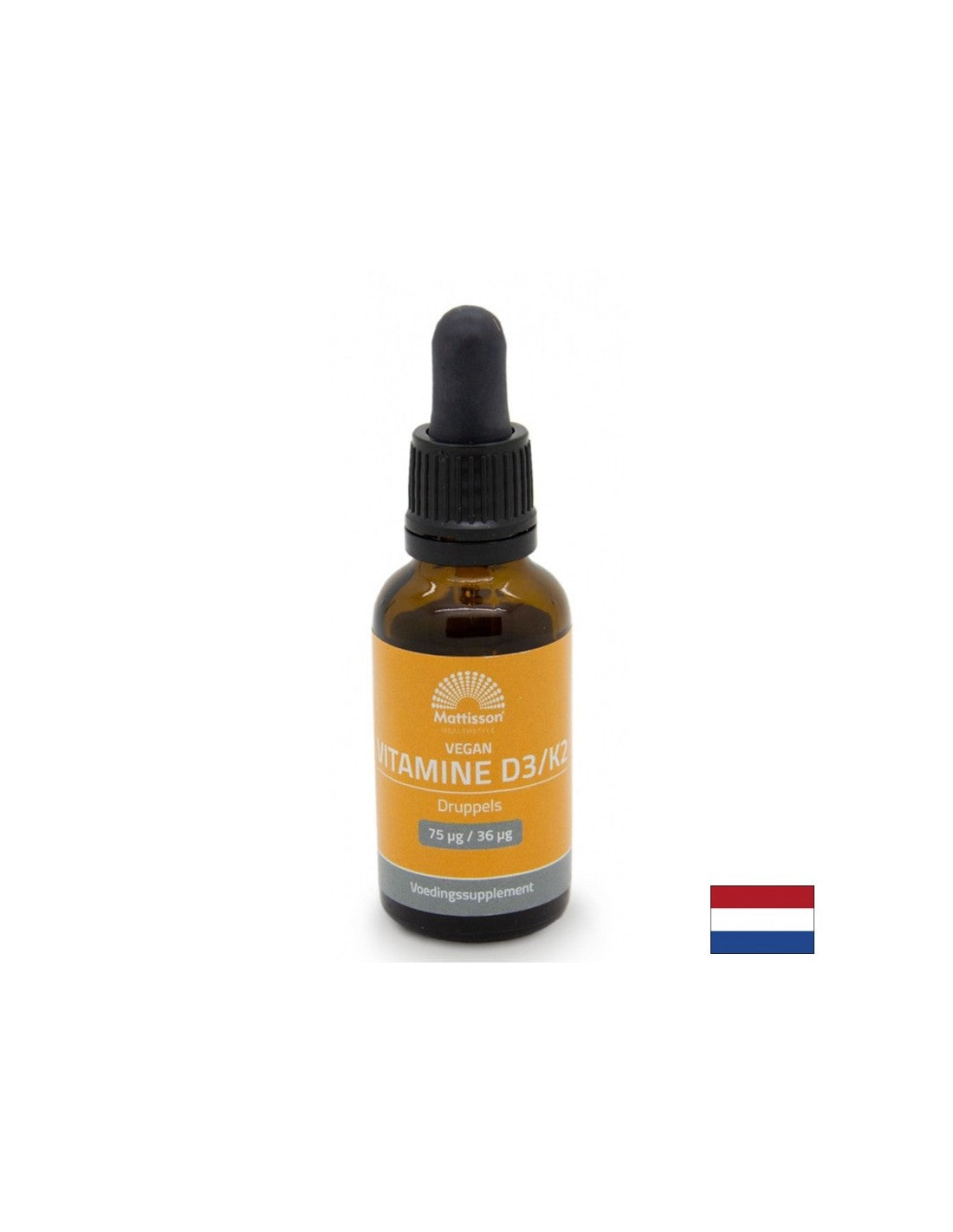 Kości i stawy - witamina D3 (300 IU) + K2 (3,6 µg) wegańska, 25 ml kropl