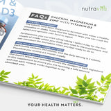 Calcium, Magnesium, Zinc and Vitamin D3 - 365 tablets