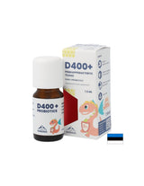 Vitamin D3 400 IU + probiotics - Immunity and digestive system, Drops for children and adults, 7.5 ml