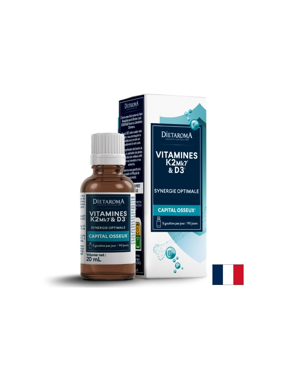 Péče o kosti - vitamín D3+ K2, 20 ml kapek