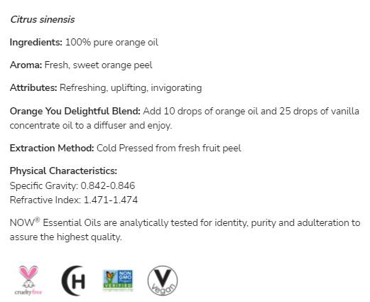 Orange Oil | 100% Pure Citrus Sinensis - 118 ml