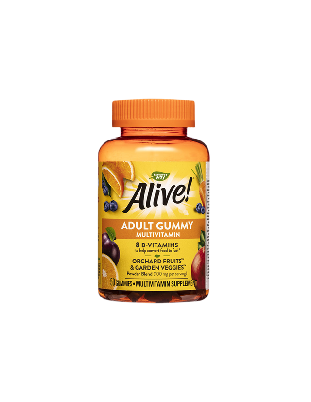 Alive! Adult Gummy Multivitamin/ Алайв! Мултивитамини, 50 желирани таблетки Nature’s Way - Feel You