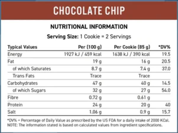 Cookie crítica | Cookie indulgente de alta proteína - 12 x 85 gramos