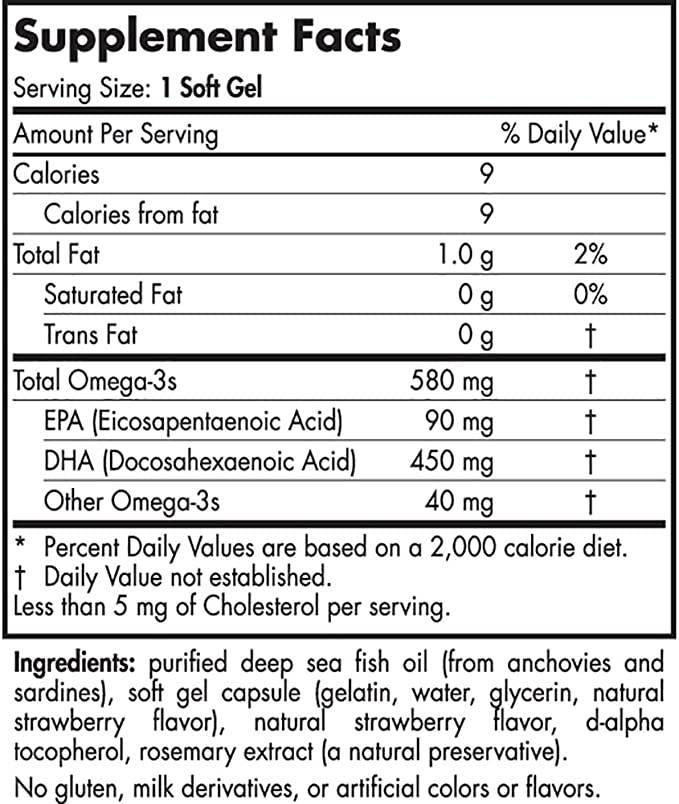 Daily DHA 580 mg - 30 Softgels