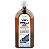 Denní omega + D3 kapalina | Přírodní citronová ochucená - 500 ml