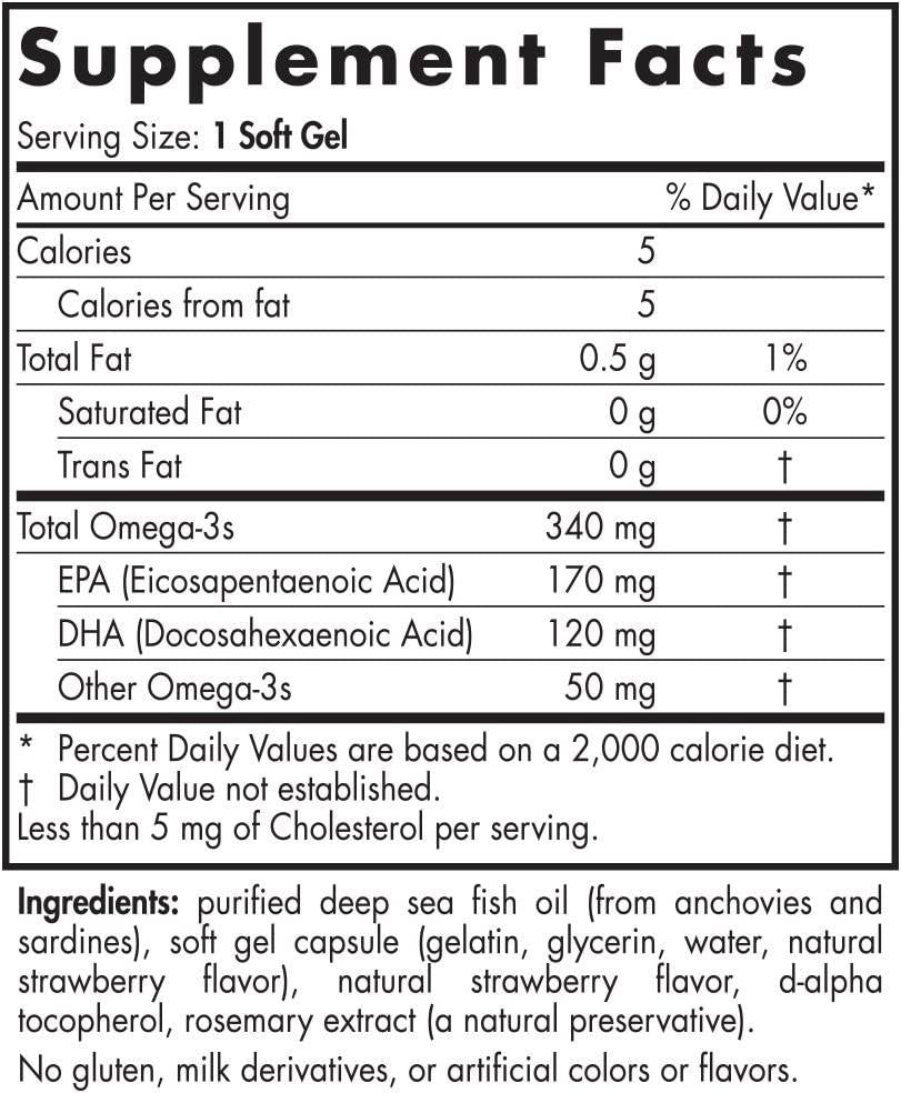 Dagelijkse Omega Kids 340 mg - 30 gelcapsules
