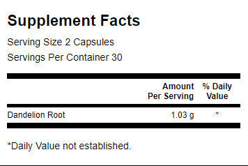 Dandeliewortel 515 mg - 60 capsules
