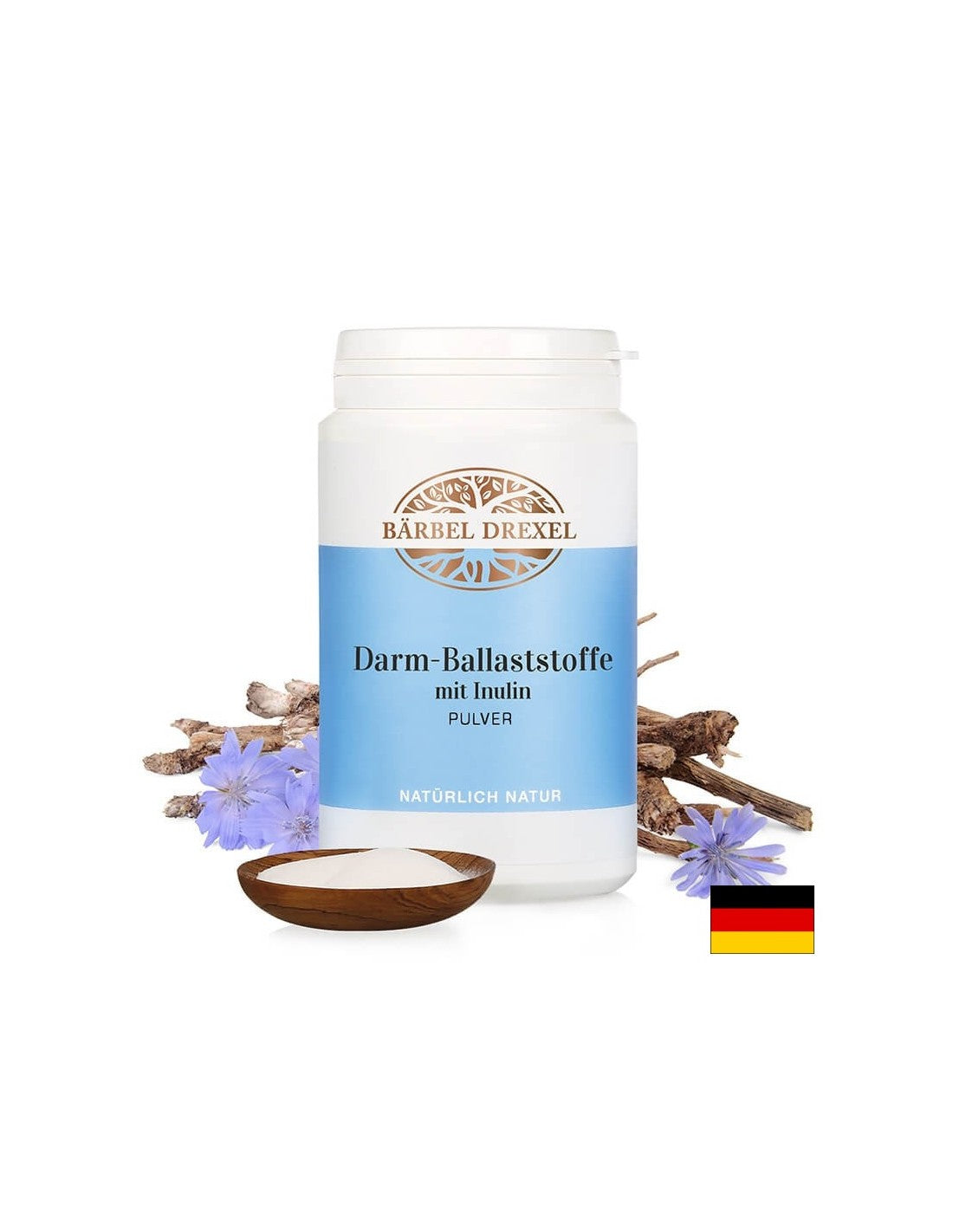 Darm-Ballaststoffe mit Inulin Pulver / Fibers from chicory root, 180 g Bärbel Drexel