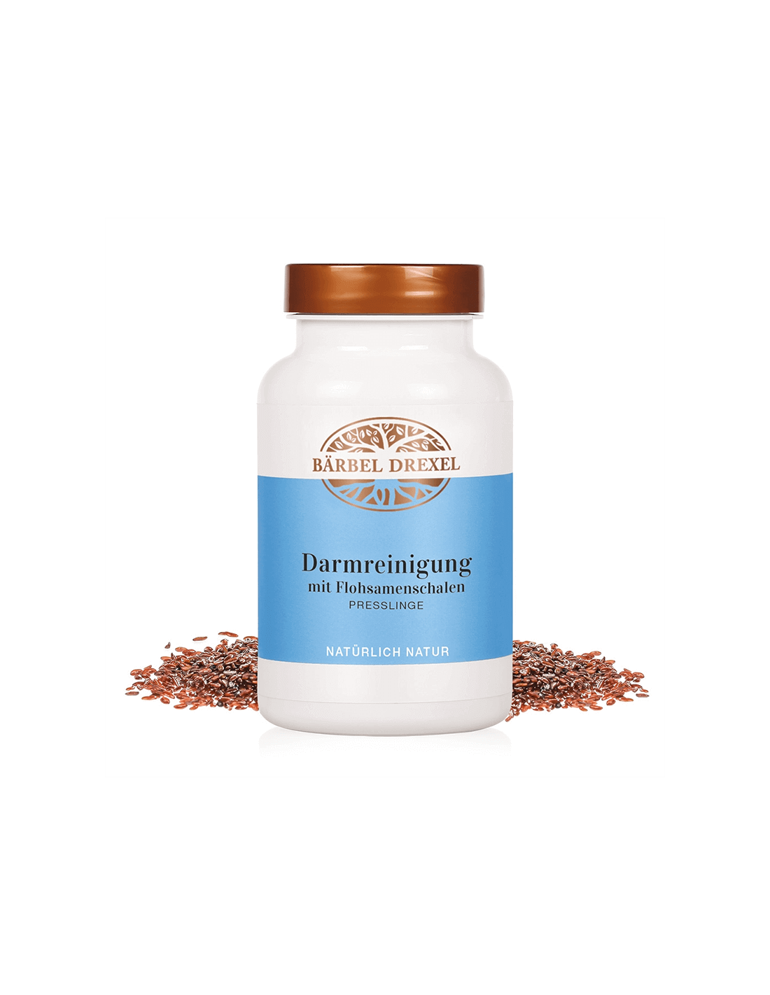 Darmreinigung mit Flohsamenschalen / Detoxification of the colon with husk and herbs, 180 tablets Bärbel Drexel