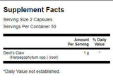 Devil's Claw 500 mg - 100 capsules