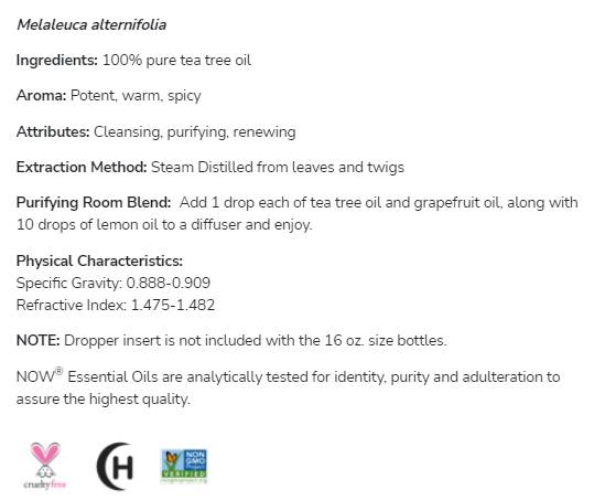 Ulei de arbore de ceai | Melaleuca Alternifolia 100% Pură - 30 ml