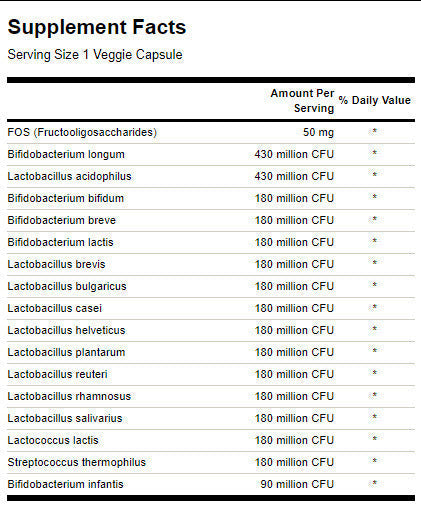 Dr. Stephen Langer's Ultimate 16 -vlekken probioticum met FOS - 60 capsules