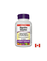 Digestive Enzymes x 90 tablets Webber Naturals