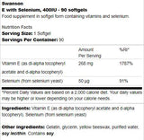 E with Selenium 400 IU - 90 Gel capsules