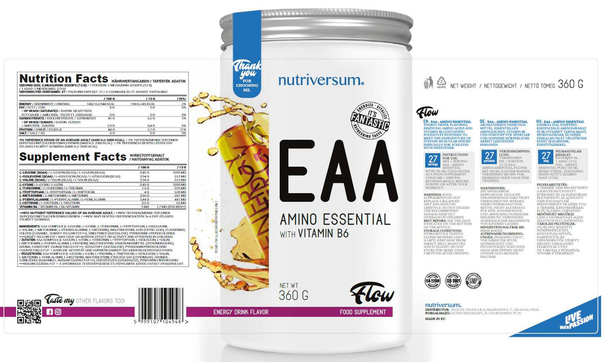 EAA Flow | Essential Amino Acids - 360 grams