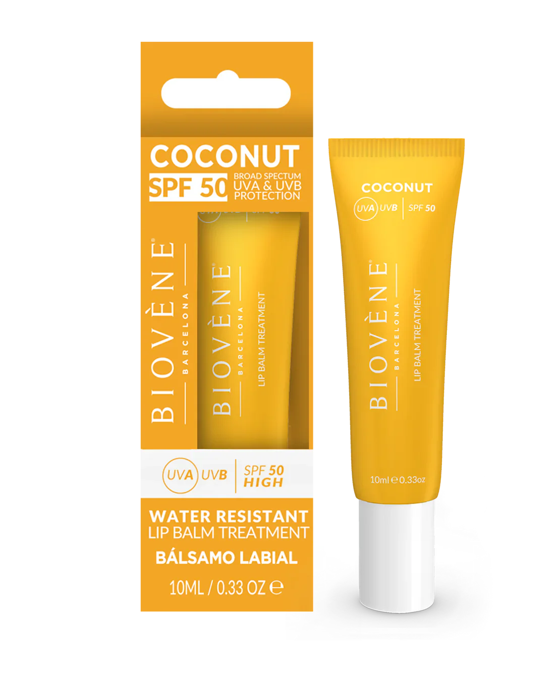 Bálsamo labial con protector solar con coco SPF 50 - 10 ml