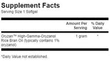 Rice Bran Oil 1000 mg / Gamma Oryzanol 90 gel capsules