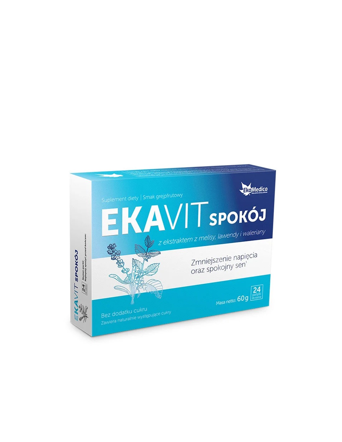 Formel fir nervös System mat Gebärmutter, lavend an Valerian EKavit, 24 Suckingen