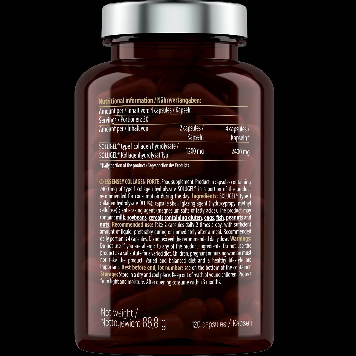 „Collagen Forte“ 600 mg - 120 kapsulių