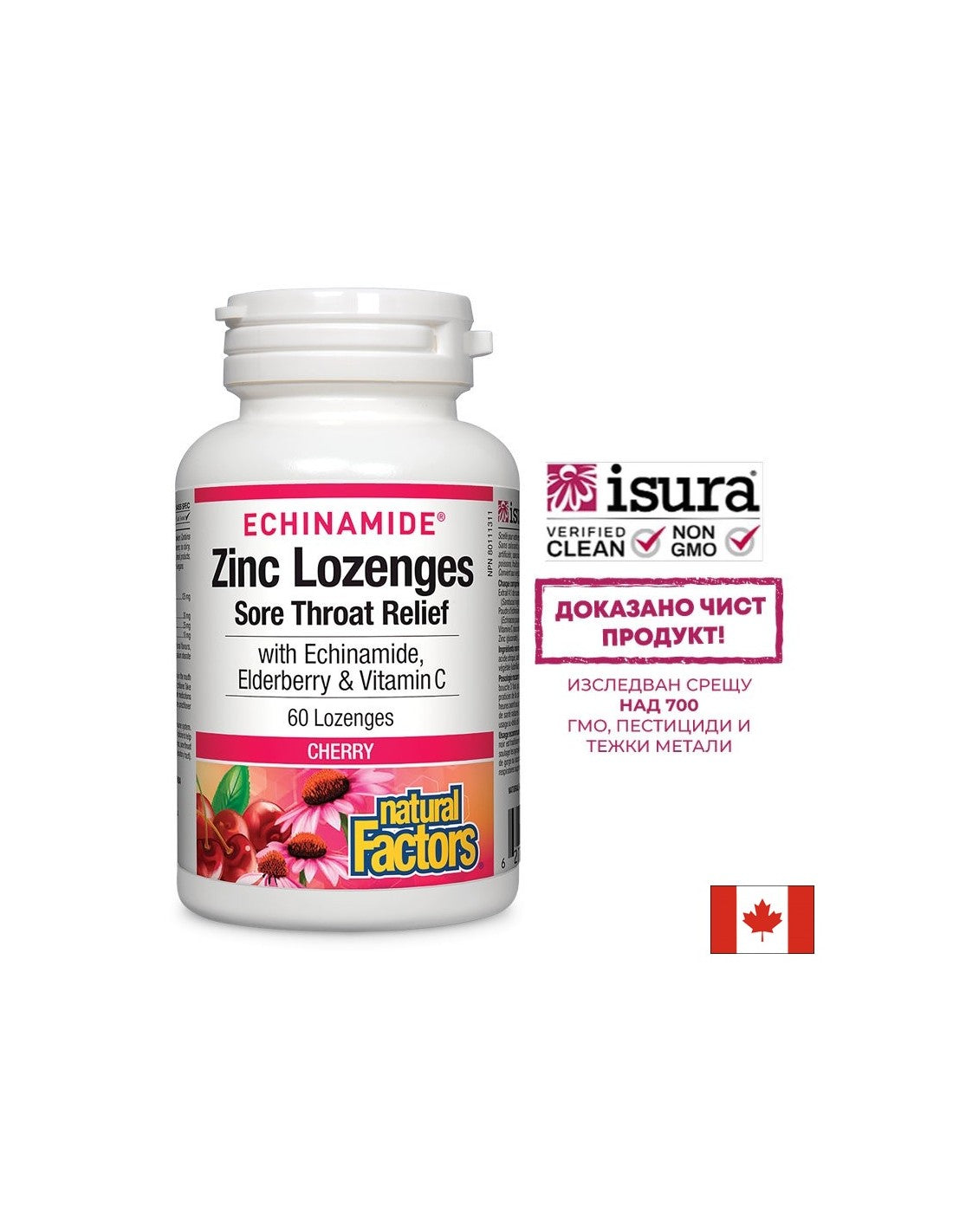 Echinamide® Zinek Lozenges | Bolest v krku - 60 žvýkacích