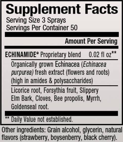 Fórmula de pulverización de garganta Echinamide® - 30 ml