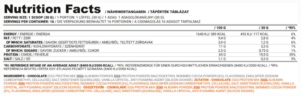 Egg Pro Pure - 500 grams
