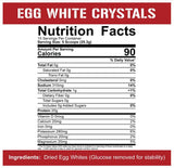 Egg White Crystals | 100% Pure Egg White Protein Powder - 379 grams