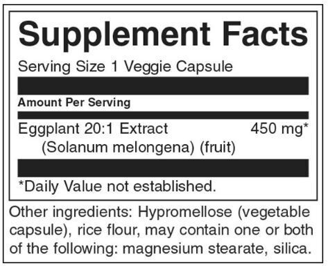 Ekstrakt bakłażana 20: 1 450 mg - 30 kapsułek
