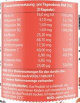 Energy Booster | with Vitamins & Caffeine - 60 capsules