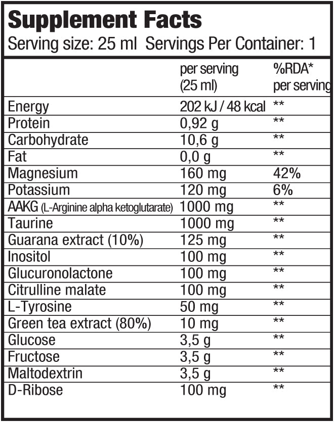 Energy Shot/25 ml.