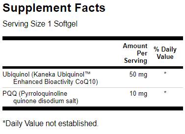 Enhanced PQQ with Ubiquinol 60 mg - 30 Гел капсули