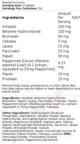 Enzym -formule | Volledige spectrumformule - 100 tabletten