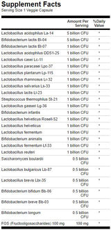 Epic-Pro 25-Strain probiotesch 30 Milliarden CFU-30 Kapselen