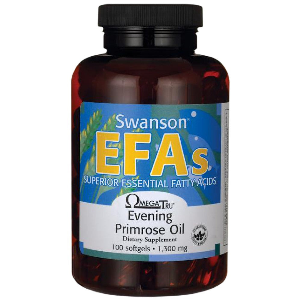 Óleo de prímula da noite 1300 mg de cápsulas de 100 gel
