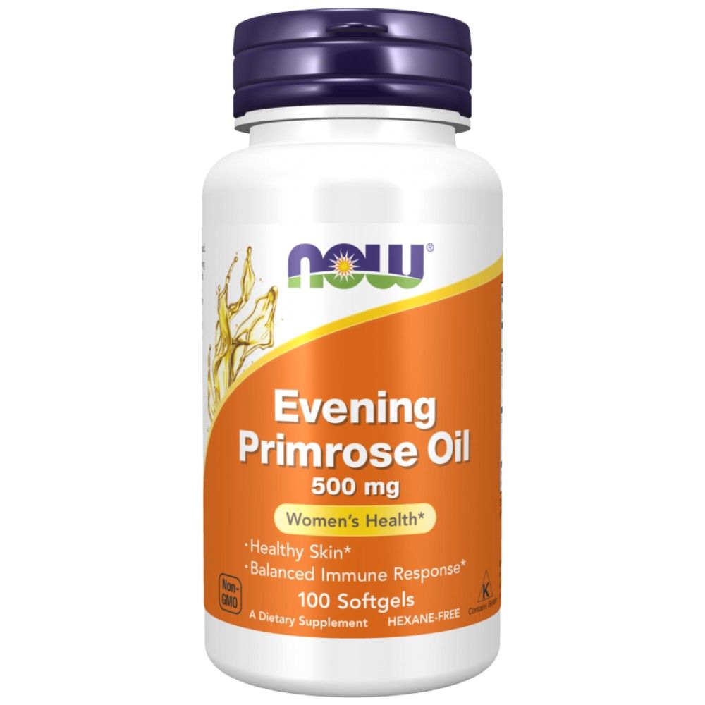 Vakara primrose eļļa 500 mg - 100 gēla kapsulas