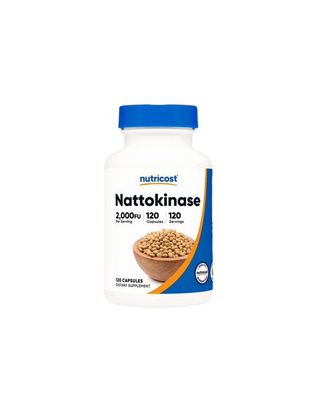 Сърдечно-съдова система - Натокиназа (Nattokinase), 120 капсули Nutricost - Feel You