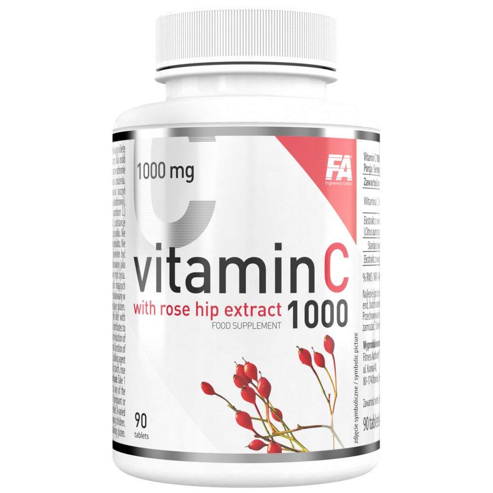 Vitamin C 1000 / with Rose Hips and Bitter Orange - 90 Таблетки - Feel You