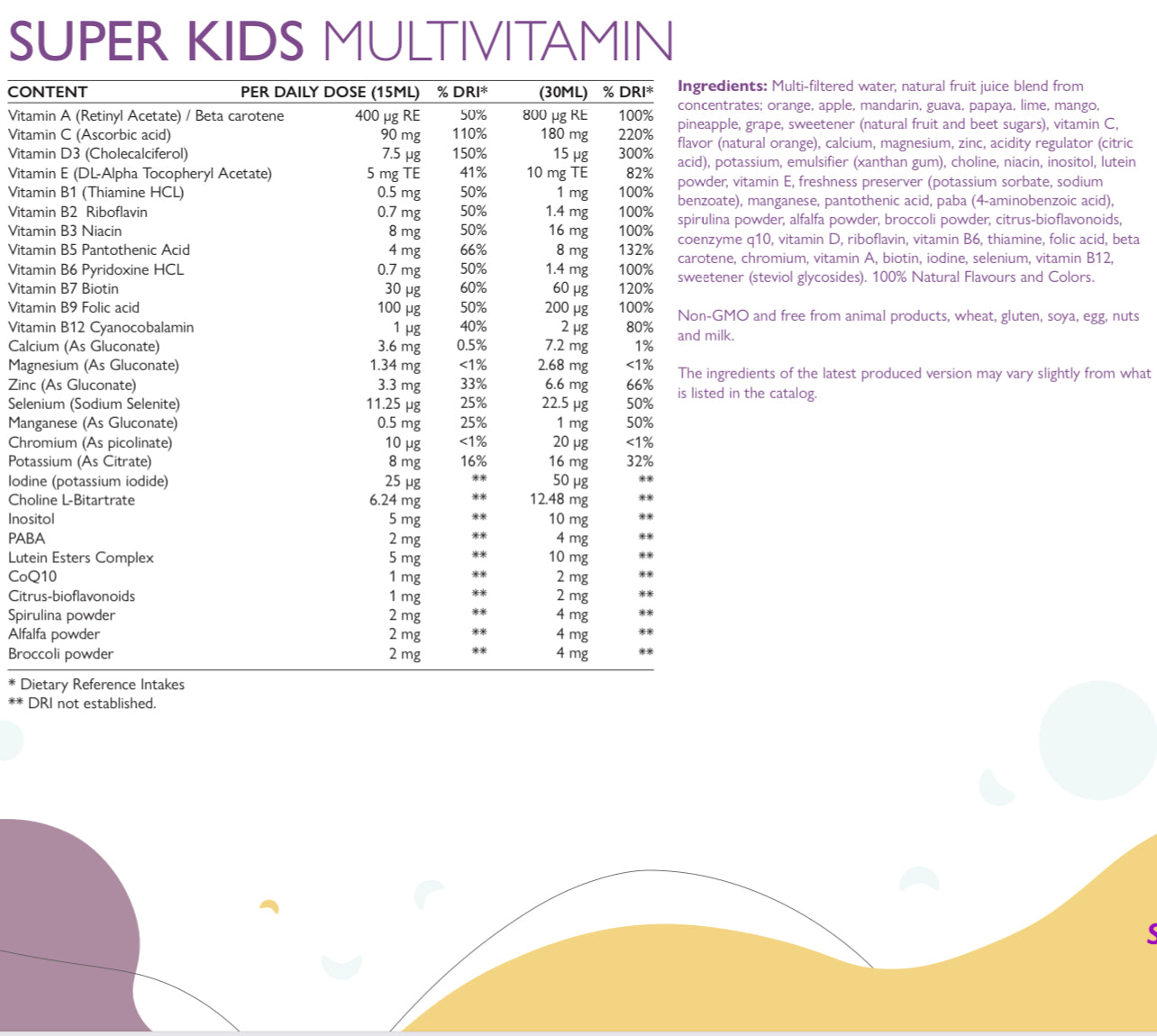 Super Kids Multivitamins - 500ml Bottle