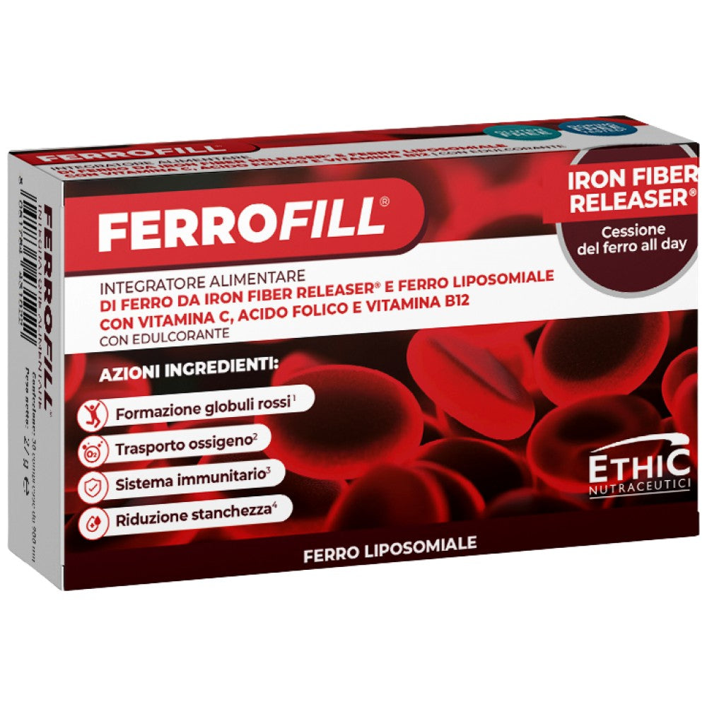 Ferrofill 30 mg | Z Iron Fibre Releaser® i Liposomal Iron - 30 tabletek
